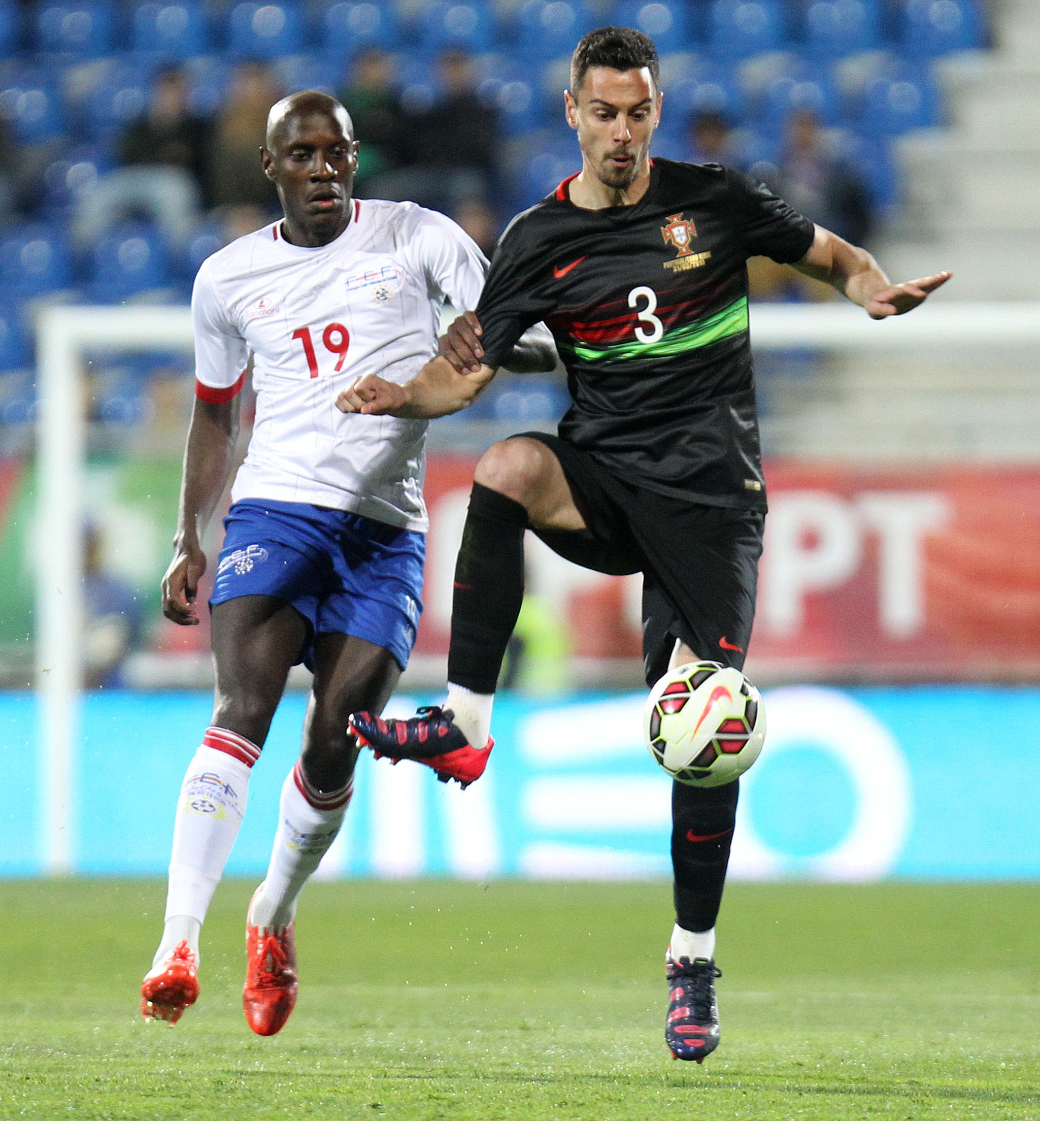 André Pinto (uma internacionalização A), estreou-se num amigável frente a Cabo Verde (0-2), em 2015 - Foto: MIGUEL NUNES/ASF