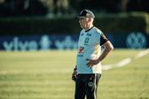 Carlo Ancelotti no treino do Brasil