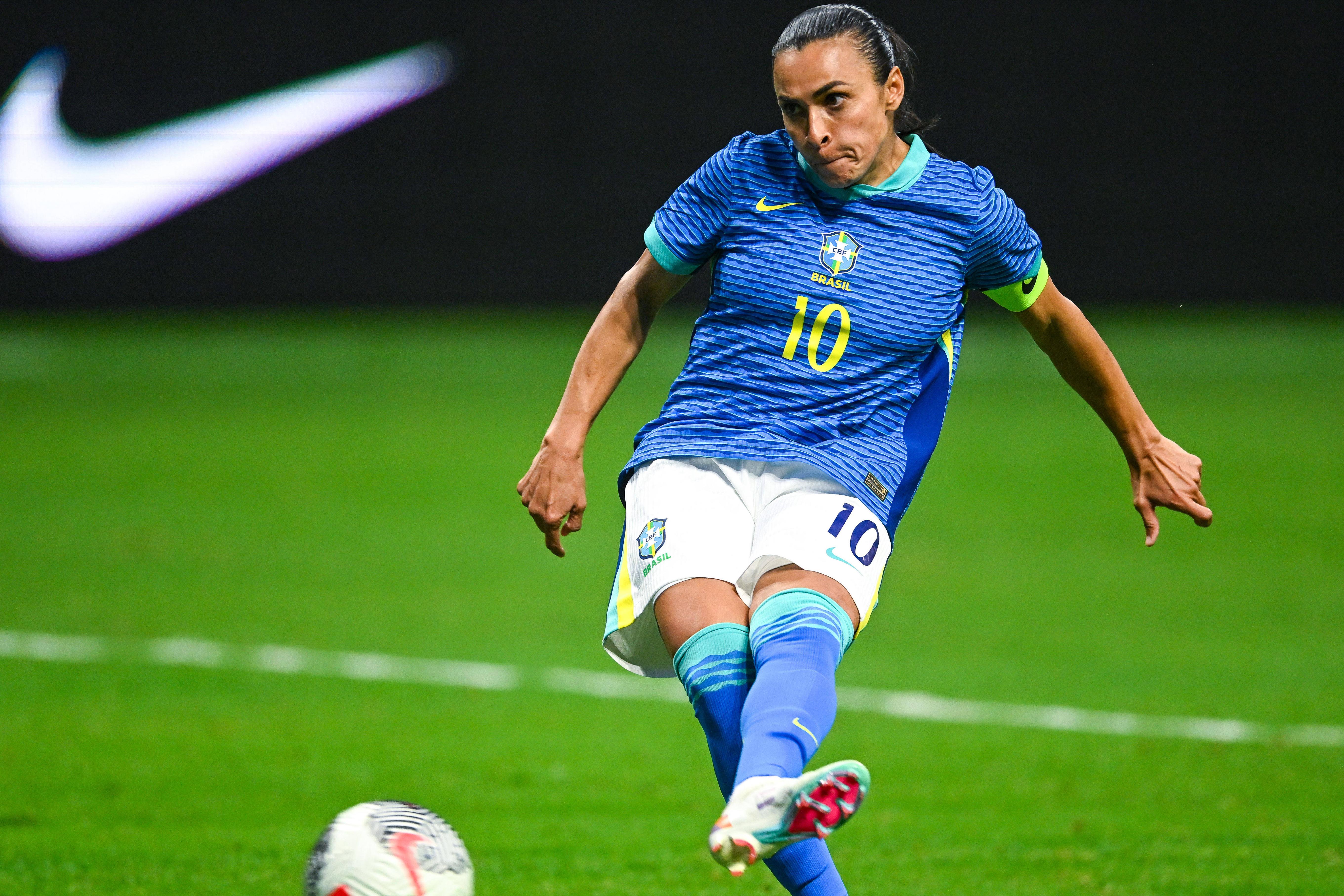Marta com a camisola da seleção do Brasil - IMAGO/Icon Sportswire