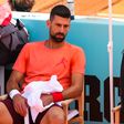 Djokovic explode em frustração antes da estreia em Madrid