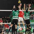 Jogo 1 do dérbi Sporting-Benfica: leões ganham sem ceder 'sets'