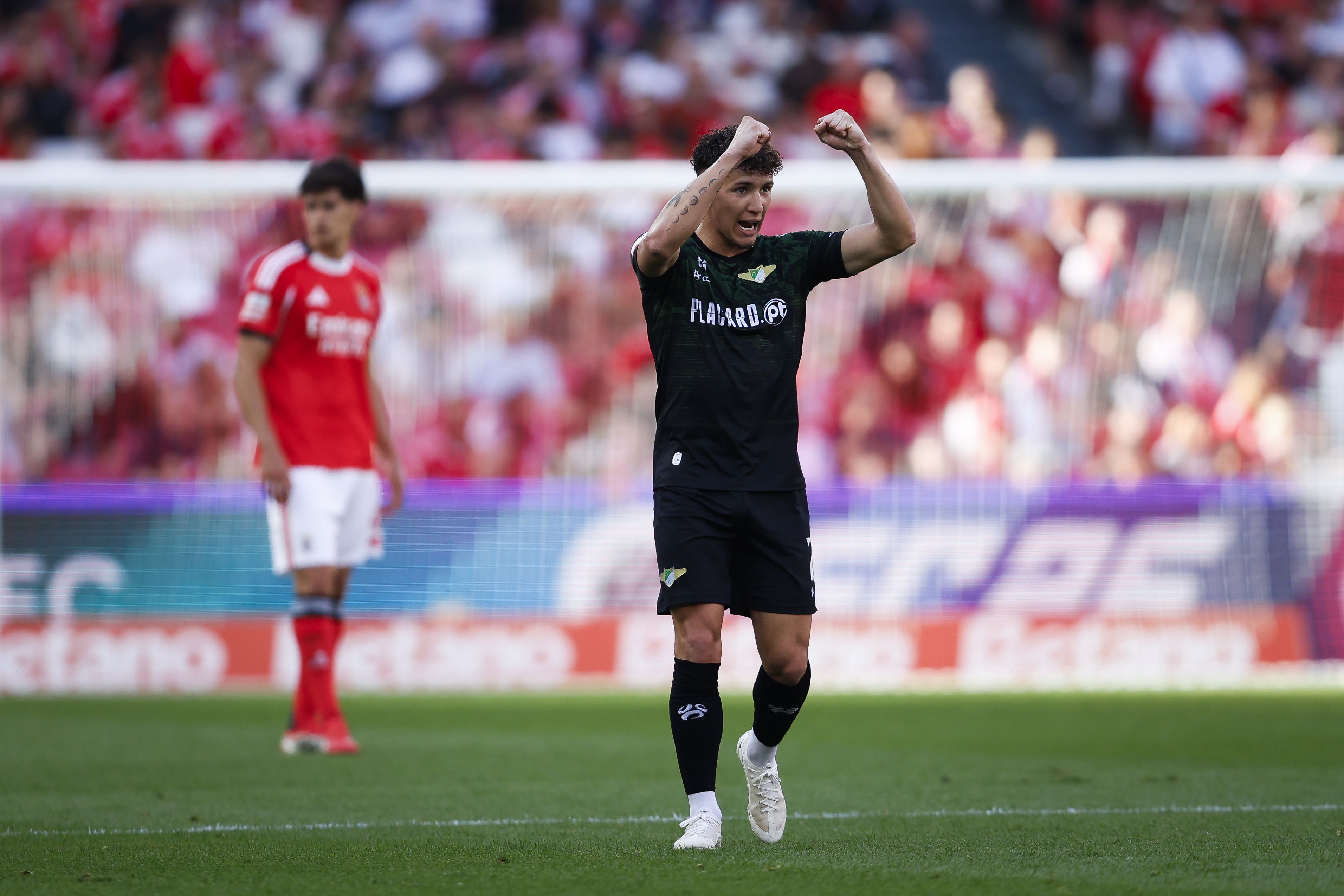 Diogo Travassos festeja golo marcado pelo Moreirense ao Benfica - Foto: Filipe Amorim/LUSA