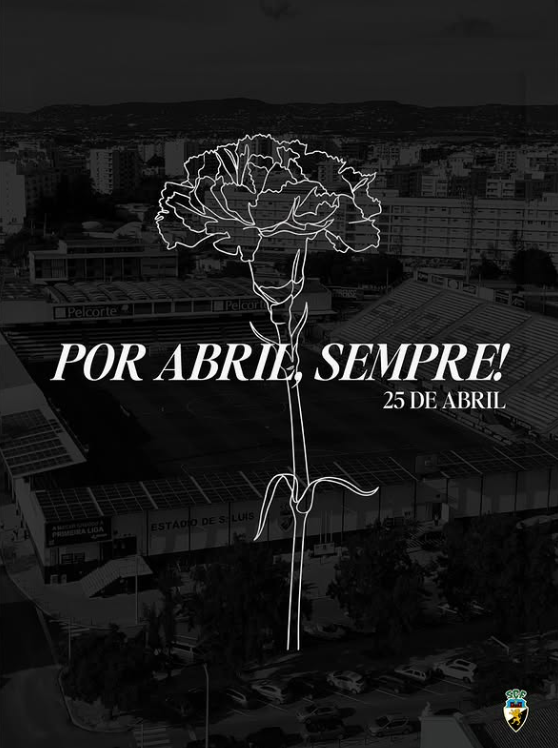 Farense: «Por Abril, Sempre!» - Foto: Farense/Instagram