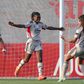 Diana Silva, ex-Sporting, a celebrar o 2-0 do Benfica em Braga - Foto: HUGO DELGADO/LUSA