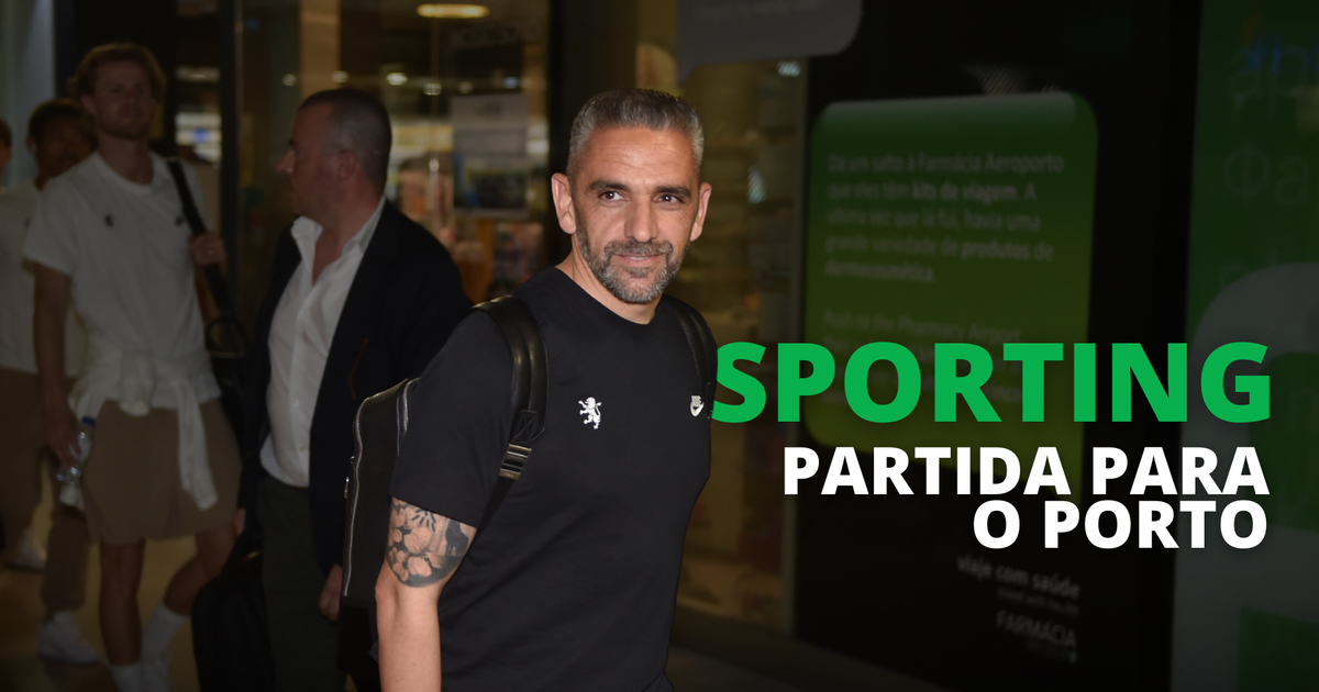 EM DIRETO: a partida do Sporting para o jogo com o Aves SAD