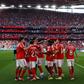 Jogadores do Benfica festejam golo na Luz. Foto: Filipe Amorim/LUSA