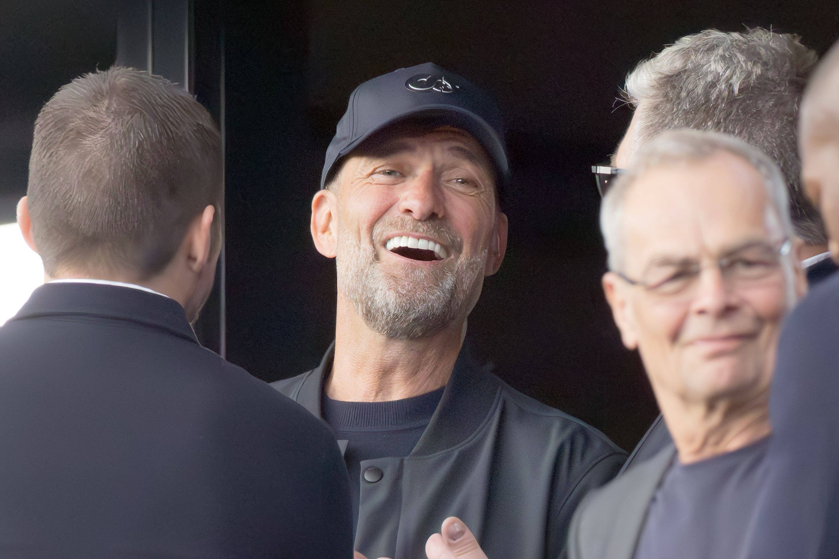 Jurgen Klopp a assistir a um jogo do Leipzig