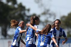 Grande celebração da equipa feminina no Olival