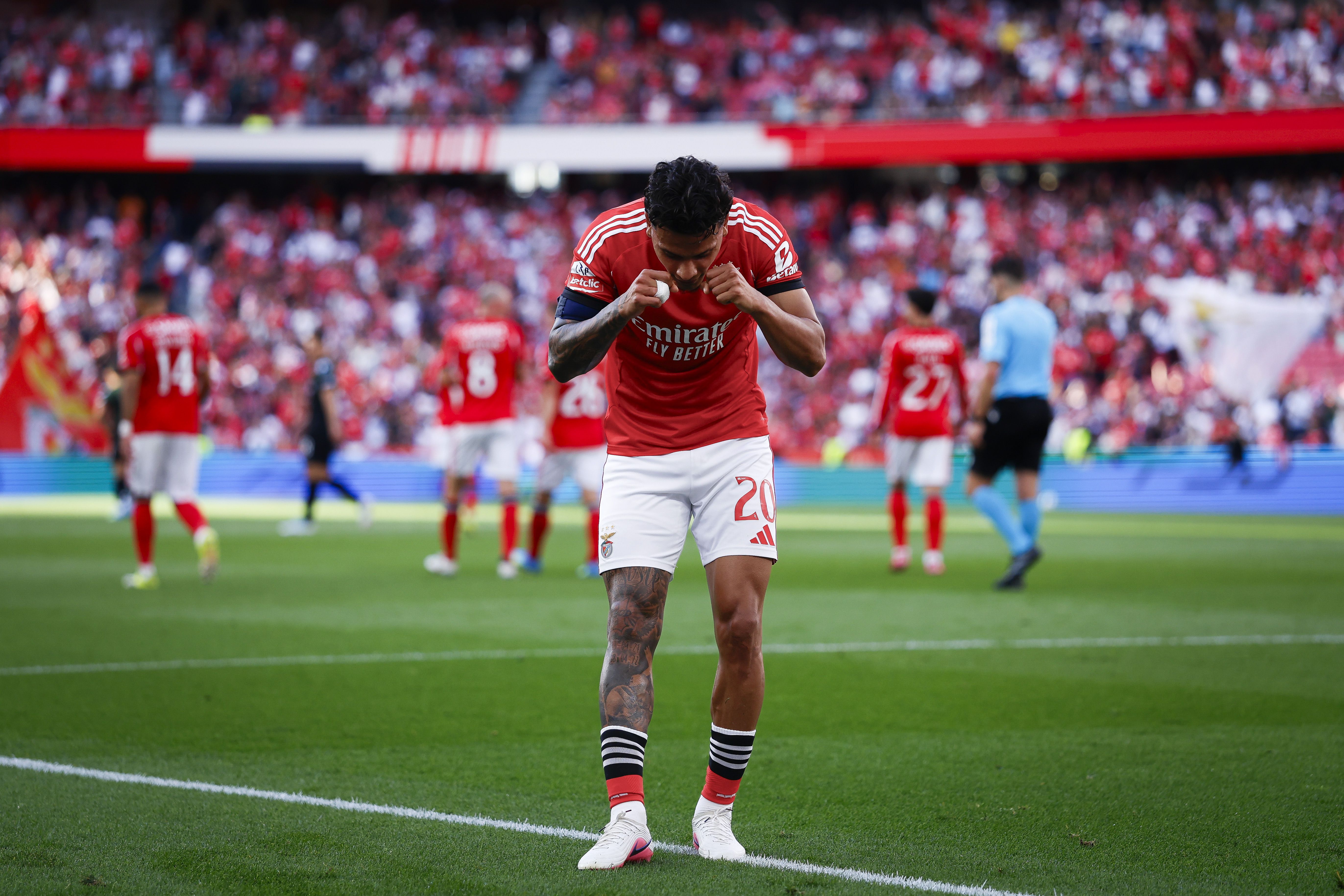 Richard Ríos festeja golo marcado ao Moreirense - Foto: Filipe Amorim/LUSA