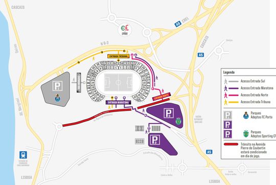 Final da Taça de Portugal: acessos, parques e novidades para os adeptos