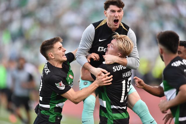 Harder festeja no Jamor (Foto: Miguel Nunes)