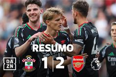 Odegaard resolveu ao cair do pano com golaço (resumo)