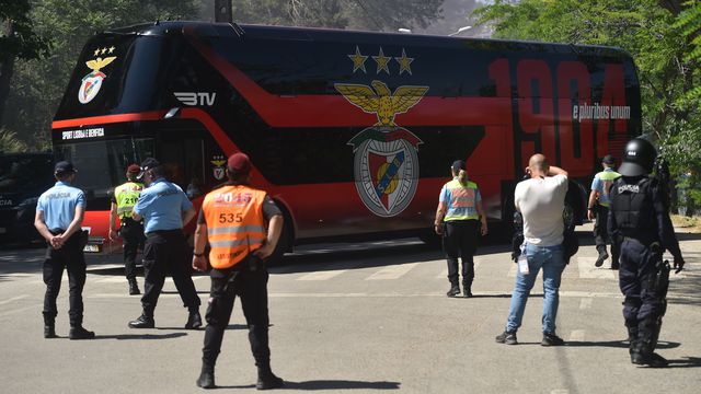 Equipa do Benfica foi a primeira a chegar ao Jamor