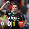Foi assim que o Arsenal abriu o marcador contra os 'saints'