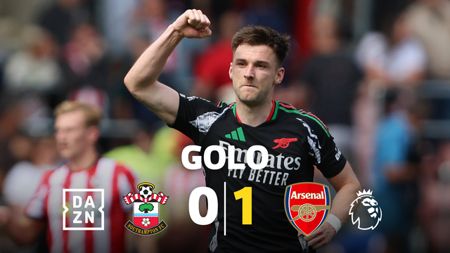 Foi assim que o Arsenal abriu o marcador contra os 'saints'