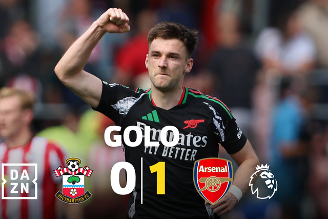 Foi assim que o Arsenal abriu o marcador contra os 'saints'