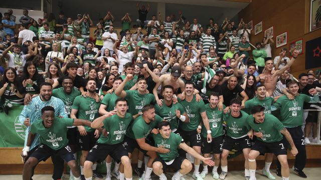 Sporting bicampeão de andebol (foto: HOMEM DE GOUVEIA/LUSA)