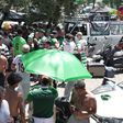 A festa dos adeptos do Sporting antes da Taça