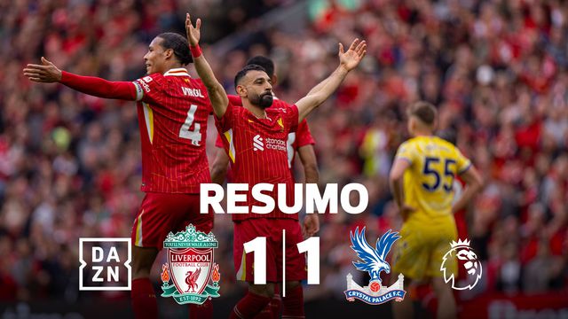 Crystal Palace estraga jogo da consagração do Liverpool (resumo)
