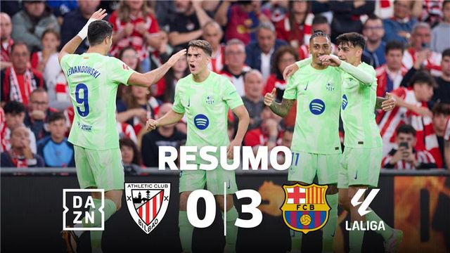 Sem espinhas! Barcelona fecha época com triunfo categórico em Bilbau (resumo)