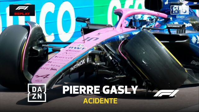 Gasly bateu em Tsunoda, ficou sem travões e quase 'limpou' Colapinto