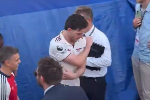 Frustração de Declan Rice ao saber da descida do West Ham