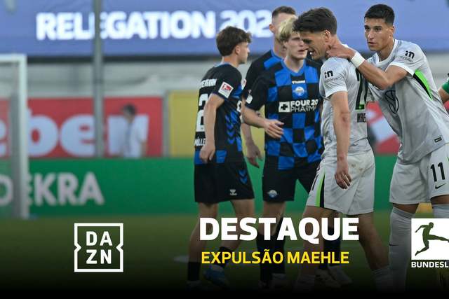 Jogo decisivo para não descer, já tinha amarelo e fez isto aos 14 minutos