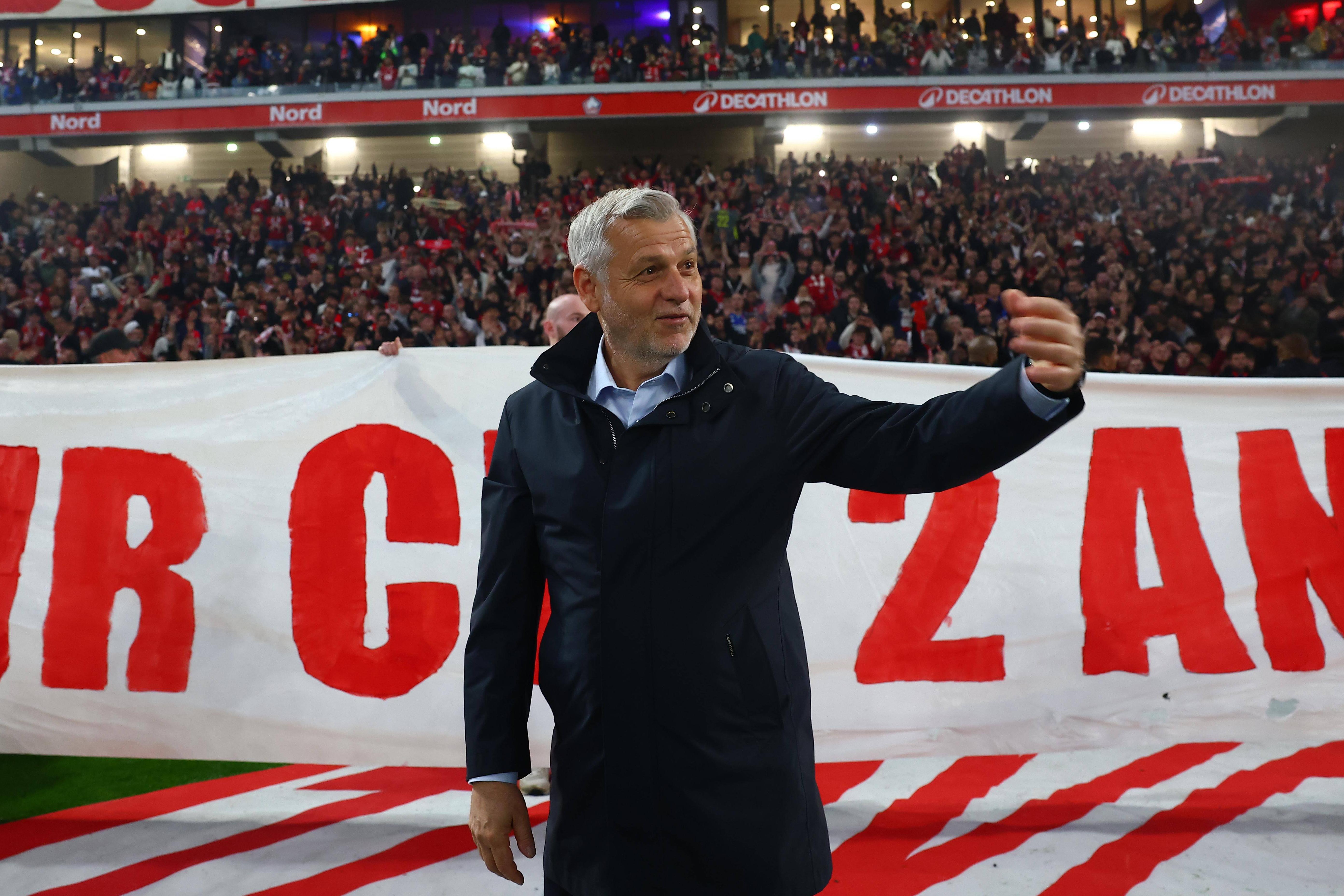 Bruno Génésio, ex-treinador do Lille nas últimas duas temporadas