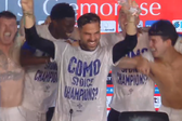 'Banho' não faltou na festa do Como