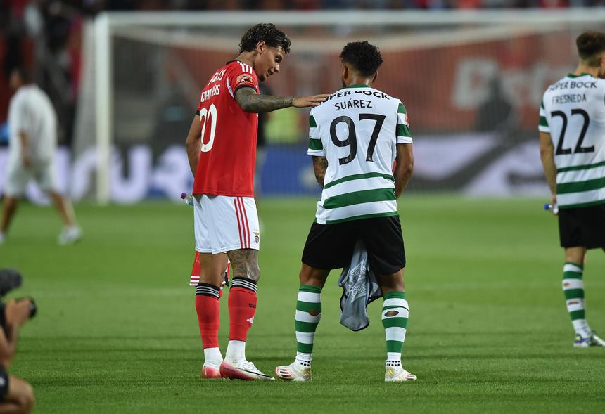 Richard Ríos, do Benfica, e Luis Suárez, do Sporting, vão ao Mundial - Foto: Miguel Nunes