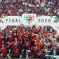 Festa rija do Torreense após a inédita conquista da Taça de Portugal, diante do Sporting — Foto: LUSA