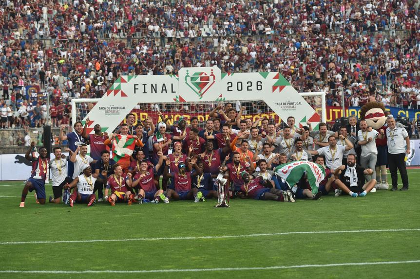 A foto da histórica conquista do Torreense (MIGUEL NUNES)