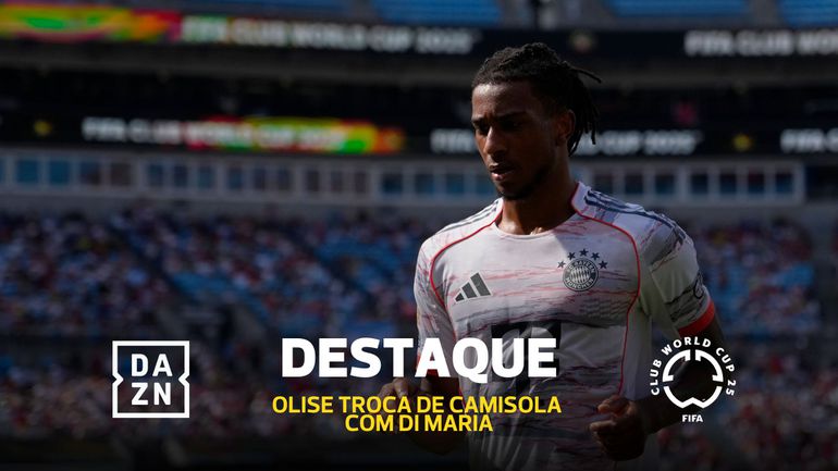 Olise foi atrás de Di María para trocar camisola (vídeo)