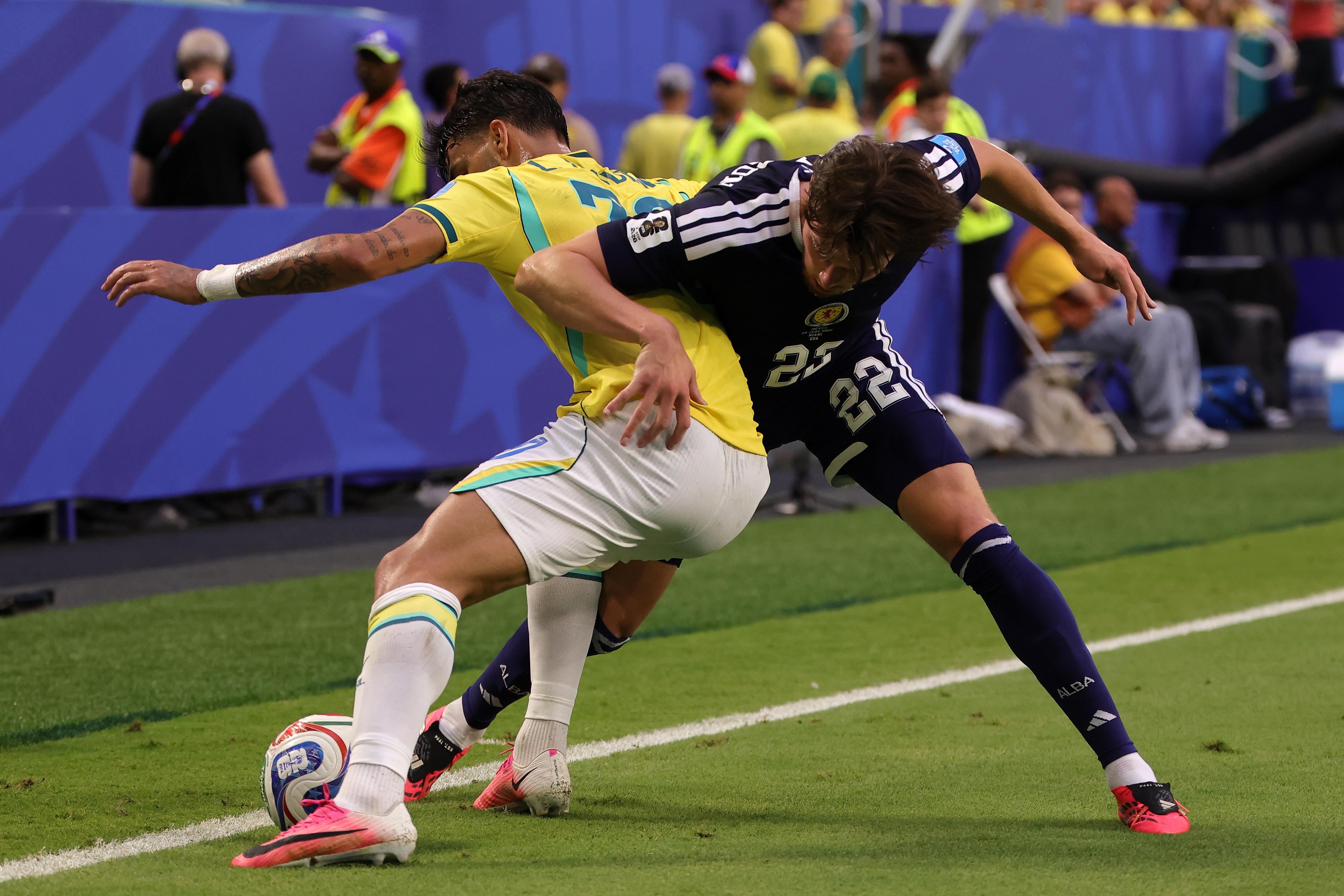Escócia-Brasil (Foto: EPA/CRISTOBAL HERRERA-ULASHKEVICH)