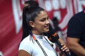 Sheyla Pérez, jornalista colombiana, acompanha diariamente os trabalhos da Seleção em Palm Beach Gardens - Foto: MIGUEL NUNES