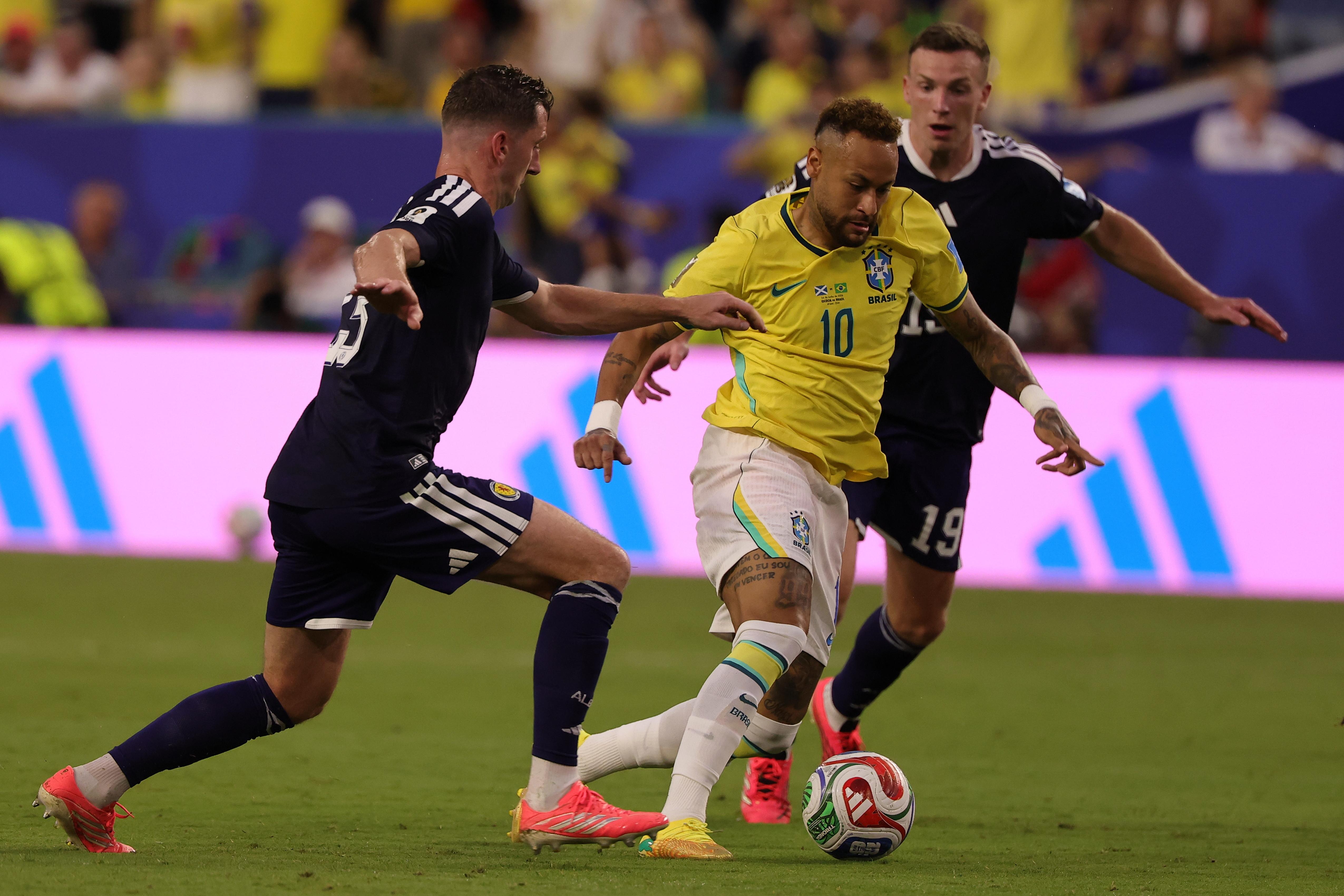 Escócia-Brasil (Foto: EPA/CRISTOBAL HERRERA-ULASHKEVICH)