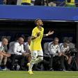 Neymar emocionou-se após regressar à seleção