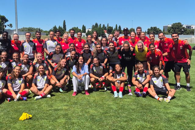 Benfica Campus recebeu visita especial (foto)