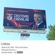 Campanha de Cristóvão Carvalho em 'outdoors' na A1 e A2 Foto: Instagram Cristóvão Carvalho