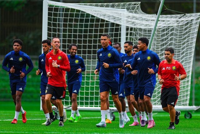 Cristiano Ronaldo no treino