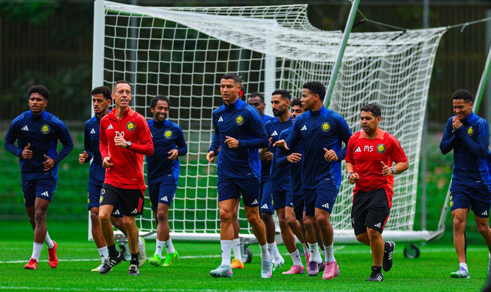 Cristiano Ronaldo no treino
