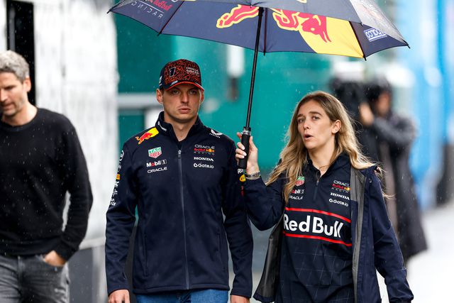 Max Verstappen à chegada ao circuito de Spa-Francorchamps, na Bélgica