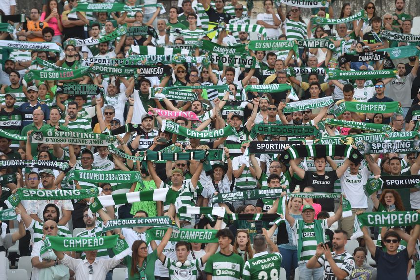 Adeptos do Sporting em Alvalade - Foto MIGUEL NUNES