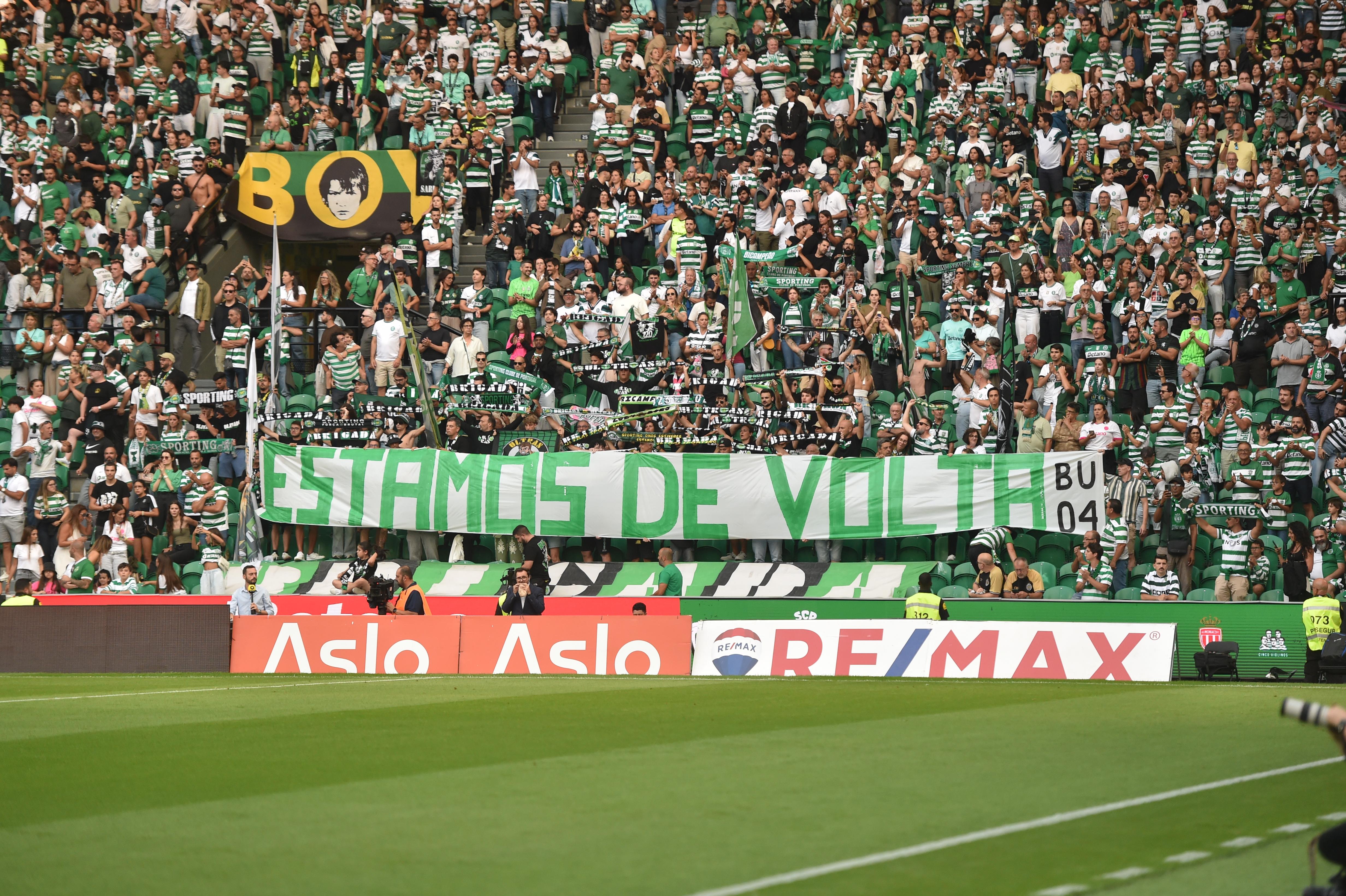 Claques voltam a estar juntas no Estádio de Alvalade - Foto: Miguel Nunes