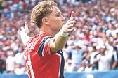 Andreas Schjelderup festeja golo marcado à Inglaterra, nos quartos de final do Mundial — Foto: IMAGO