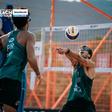 Pedrosa e Campos despediram-se da China em quinto lugar. Foto Volleyball Beach Pro Tour