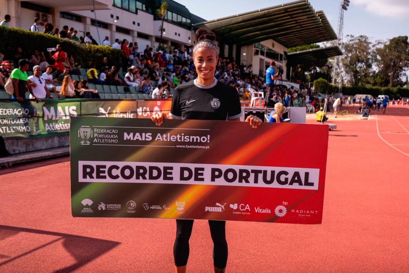 Tatjana Pinto, de 34 anos, destronou Lorène Bozolo, 43 anos, do títulos dos 100 m. Foto FPA/Pedro Vieira