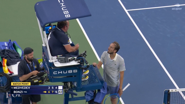 US Open: Medvedev lança caos após decisão do árbitro