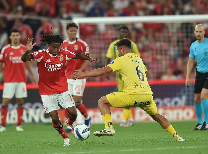 André Ceitil no Benfica-Tondela (foto: Miguel Nunes)