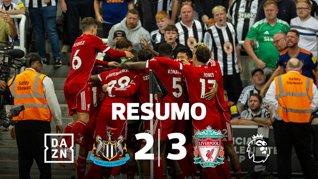Newcastle e Liverpool protagonizaram um dos jogos da época à segunda jornada